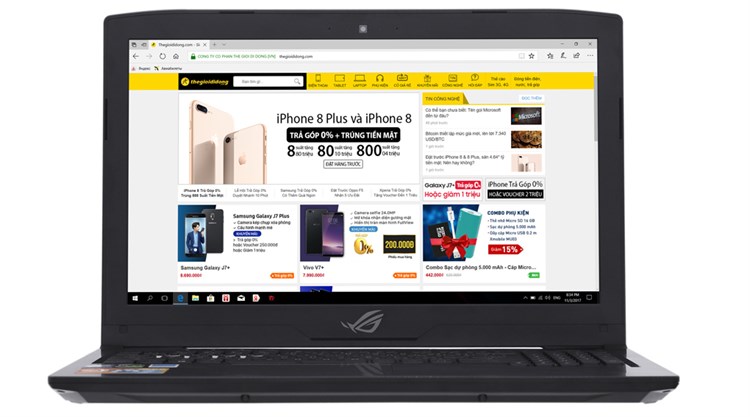 Laptop Asus Hero GL503VM i7 7700HQ/8G/1TB/3GB GTX1060/Win10/(GZ219T)