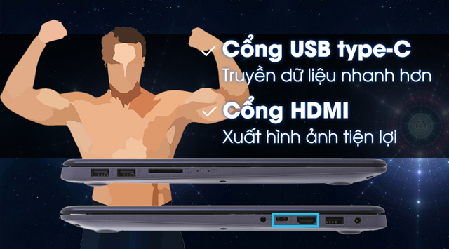 Cổng kết nối đa dạng, dễ sử dụng Cổng kết nối đa dạng, dễ sử dụng