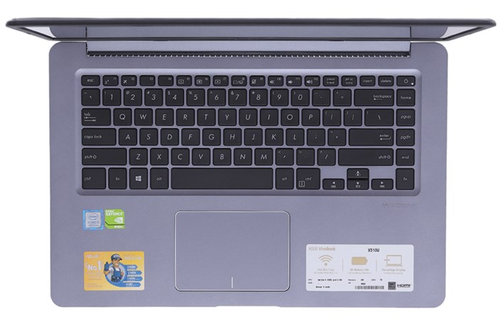 Laptop Asus X510UQ i5 7200U/4GB/1TB/2GB 940MX/Dos/(BR570) Màu Xám