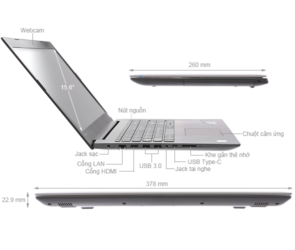 Lenovo IdeaPad 320 15IKBN i7 8550U/4GB/1TB/2GB MX150/Win10/(81BG00E1VN)
