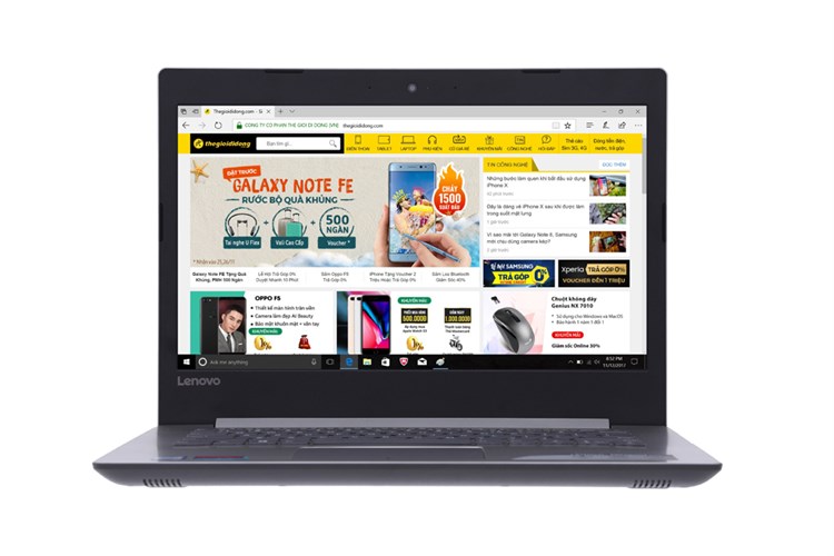 Laptop Lenovo Ideapad 320 14ISK i3 6006U/4GB/1TB/Win10/(80XG007SVN) Màu Xám