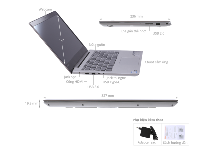Lenovo IdeaPad 320S 14IKBR i5 8250U/4GB/1TB/Win10/(81BN0051VN)