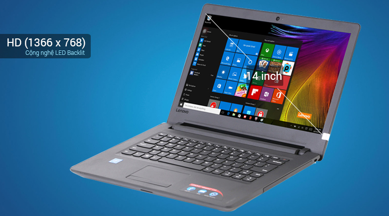 Laptop Lenovo Ideapad 110 14IBR N3710/4GB/500GB/Win10/(80T600AJVN)