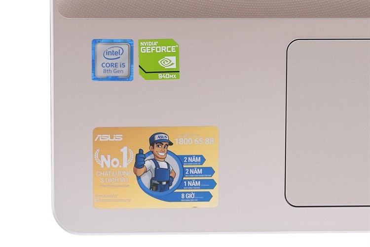 Laptop Asus X542UQ i5 8250U/4GB/1TB/2GB 940MX/Win10/(GO241T) Màu Vàng đồng