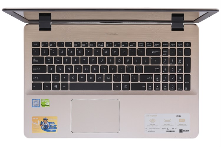 Laptop Asus X542UQ i5 8250U/4GB/1TB/2GB 940MX/Win10/(GO241T) Màu Vàng đồng
