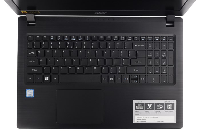 Laptop Acer Aspire A315 51 364W i3 7130U/4GB/1TB/Dos/(NX.GNPSV.025) Màu Đen