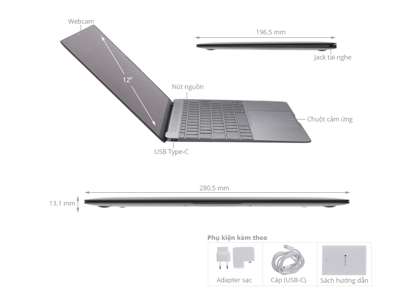 Apple Macbook 12" MNYF2SA/A Core M 1.2GHz/8GB/256GB (2017)