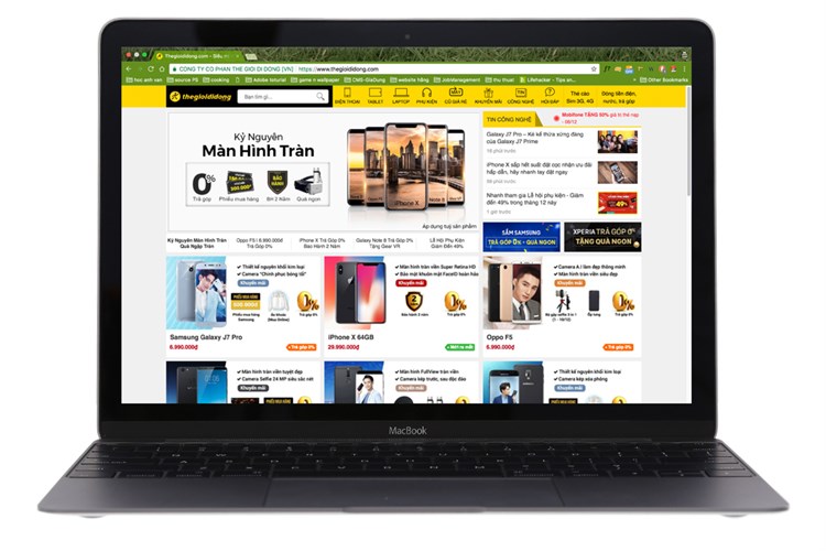 Laptop Apple Macbook 12" MNYF2SA/A Core M 1.2GHz/8GB/256GB (2017)