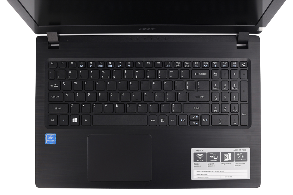 Laptop Acer Aspire A315 31 P66L N4200/4GB/500GB/Dos/(NX.GNTSV.002) - 4