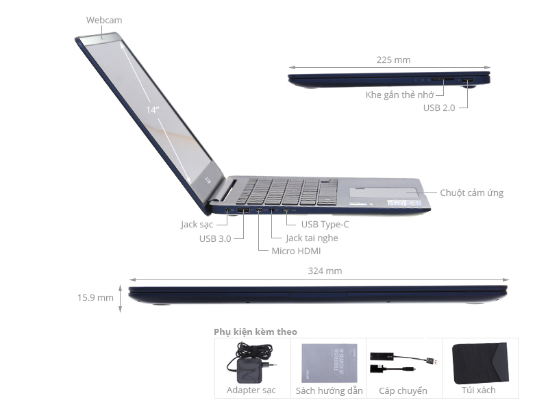 Asus UX430UA i5 8250U/8GB/256GB/Win10/(GV334T)