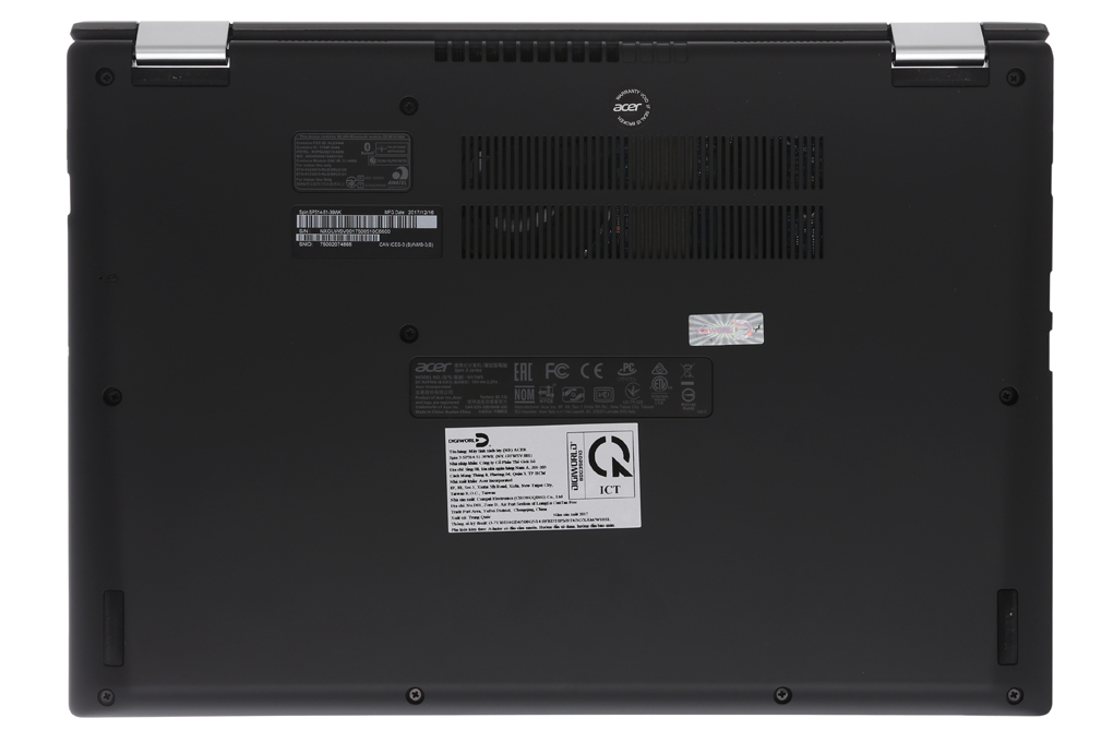 Laptop Acer Spin 3 SP314 51 39WK i3 7130U/4GB/500GB/Win10 (NX.GUWSV.001) Màu Xám