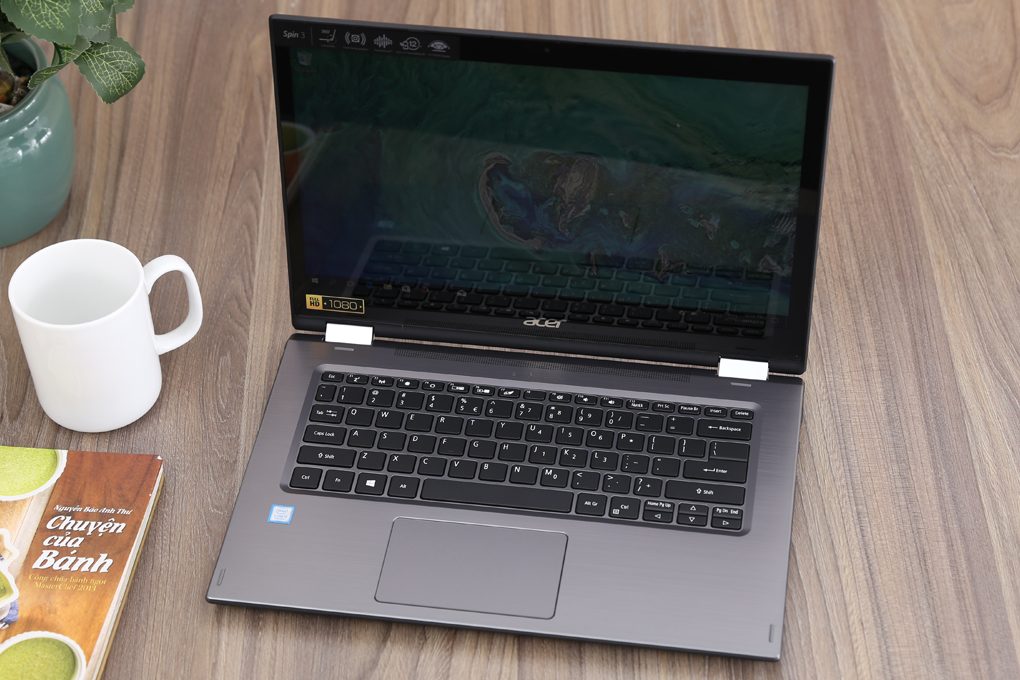 Laptop Acer Spin 3 SP314 51 39WK i3 7130U/4GB/500GB/Win10 (NX.GUWSV.001) Màu Xám