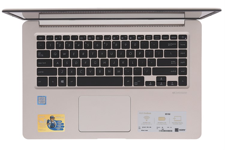 Laptop Asus VivoBook X510UA i3 7100U/4GB/1TB/Win10/(BR650T)