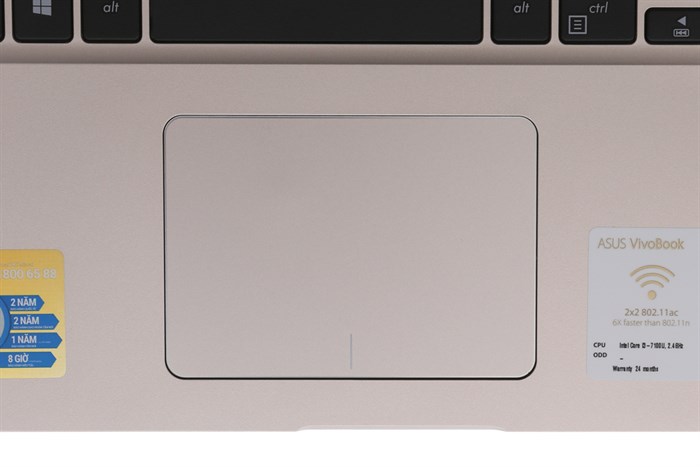 Laptop Asus VivoBook X510UA i3 7100U/4GB/1TB/Win10/(BR650T) Màu Vàng đồng