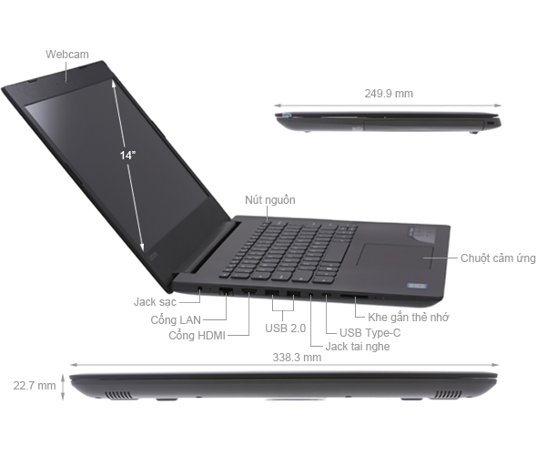 Lenovo Ideapad 320 14ISK i3 6006/4GB/500GB/Win10/(80XG0083VN)