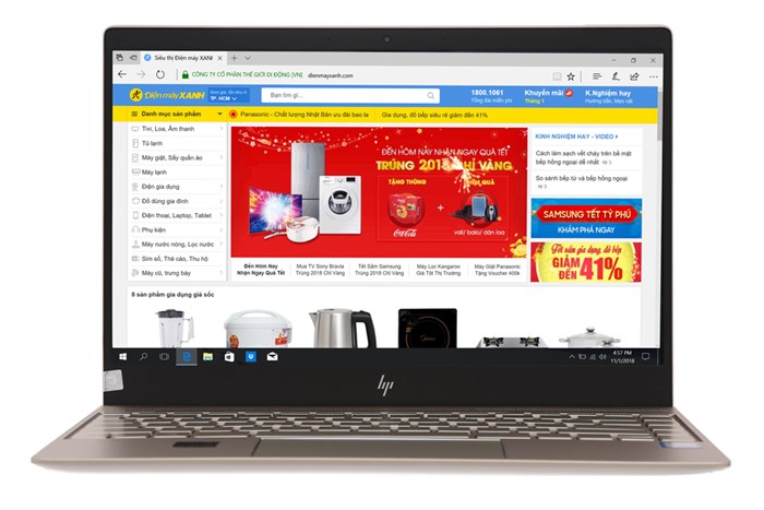 Laptop HP Envy 13 ad138TU i5 8250U/4GB/128GB/Win10/(3CH45PA) Màu Vàng đồng