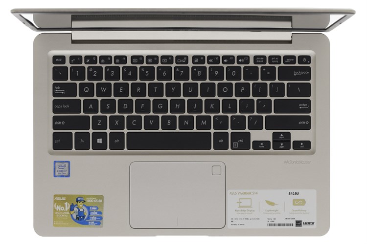 Laptop Asus VivoBook S410UA i7 8550U/4G/256GB/Win10/(EB220T) Màu Vàng đồng