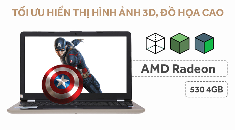Laptop HP 15 bs768TX i7 8550U/4GB/1TB/4GB 530R5/Win10/(3VM55PA)