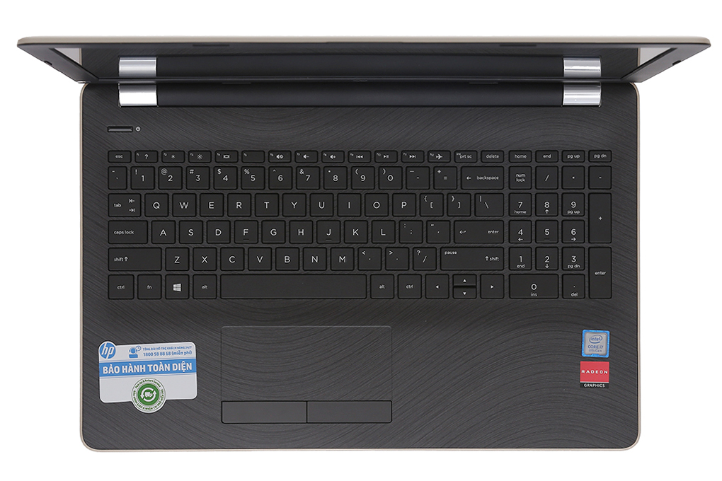 Laptop HP 15 bs768TX i7 8550U/4GB/1TB/4GB 530R5/Win10/(3VM55PA) Màu Vàng đồng