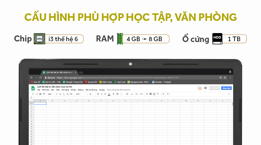 Laptop Dell Vostro 3568 i3 6006U/4GB/1TB/Win10/(VTI3027W)
