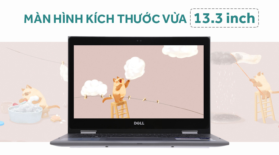 Laptop Dell Inspiron 5379 i7 8550U/8GB/1TB/Win10/Office365/(C3TI7501W)