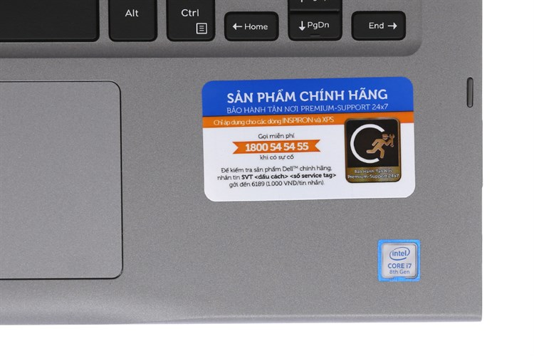 Laptop Dell Inspiron 5379 i7 8550U/8GB/1TB/Win10/Office365/(C3TI7501W) Màu Xám