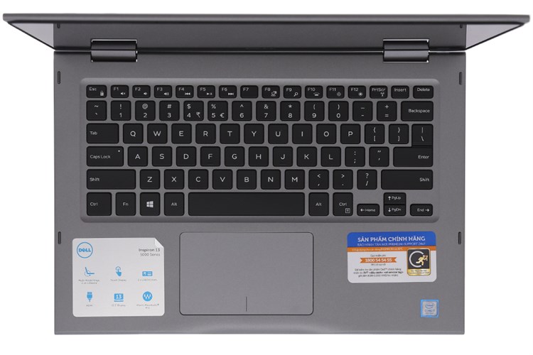 Laptop Dell Inspiron 5379 i7 8550U/8GB/1TB/Win10/Office365/(C3TI7501W) Màu Xám