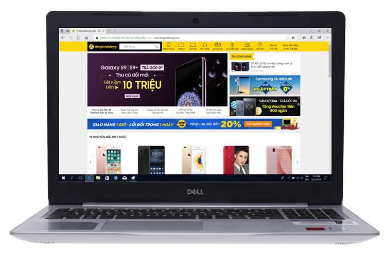 Laptop Dell Inspiron 5570 i5 8250U/4GB/1TB/2GB M530/Win10/(M5I5238W) Màu Bạc