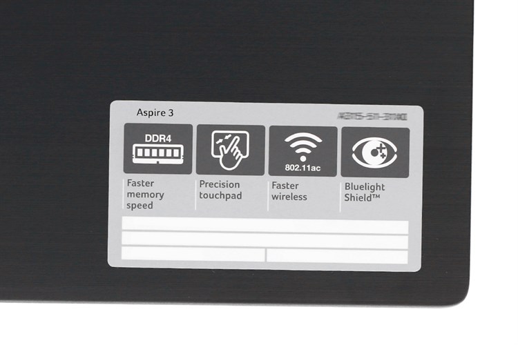 Laptop Acer Aspire A315 51 39DJ i3 7130U/4GB/1TB/Win10/(NX.GNPSV.030) Màu Đen