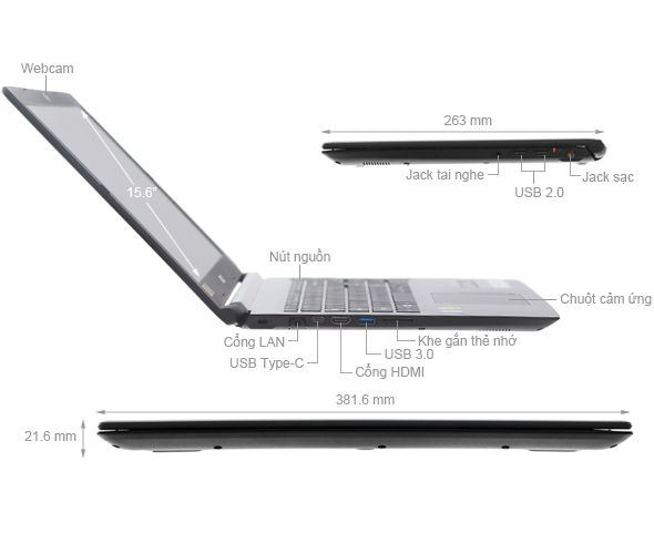 Acer Aspire A515 51G 51EM i5 8250U/4GB/1TB/2GB MX150/Win10/(NX.GTCSV.002)