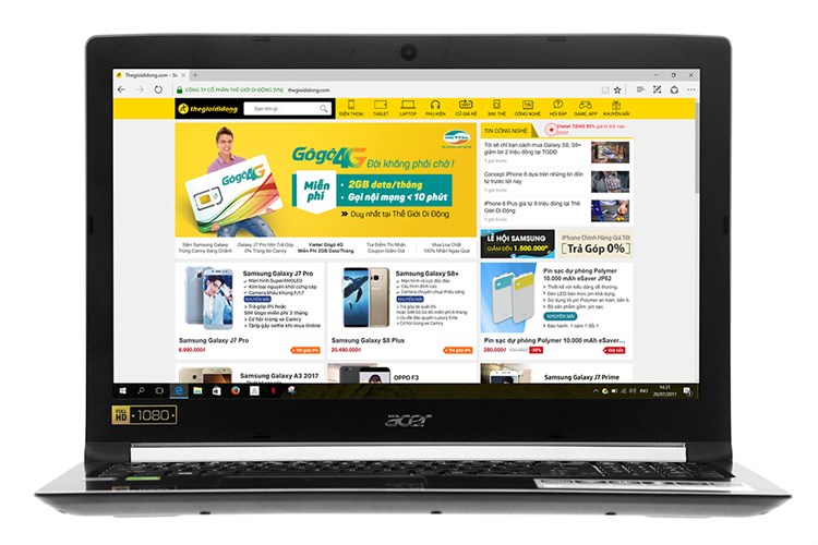 Laptop Acer Aspire A515 51G 51EM i5 8250U/4GB/1TB/2GB MX150/Win10/(NX.GTCSV.002) Màu Đen