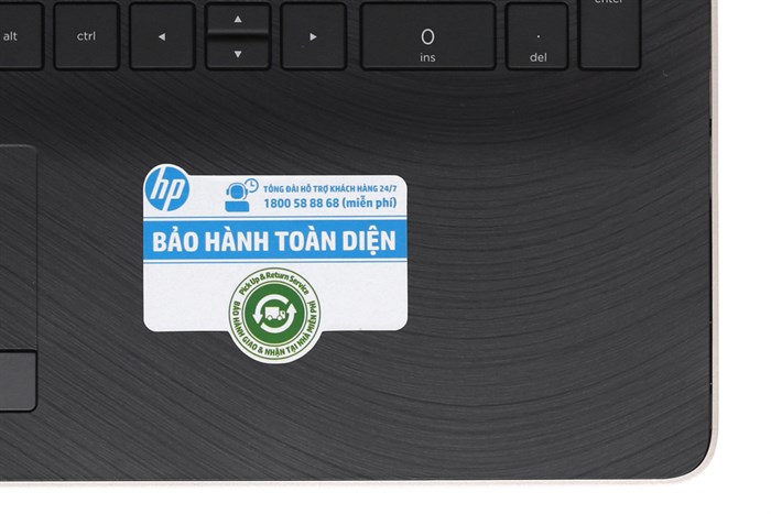 Laptop HP 15 bs641TU N3710/4GB/500GB/Win10/(3MT73PA) Màu Vàng đồng