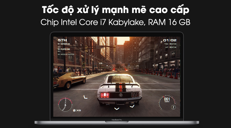 Laptop Apple Macbook Pro Touch MPTR2SA/A i7 2.8GHz/16GB/256GB (2017)