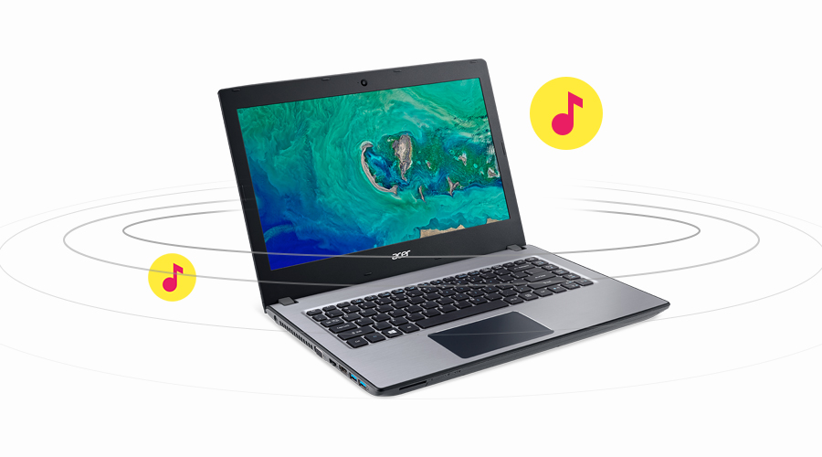 Âm thanh trên máy Âm thanh tốt trên laptop giá rẻ Acer Aspire E5 476 i3 8130U