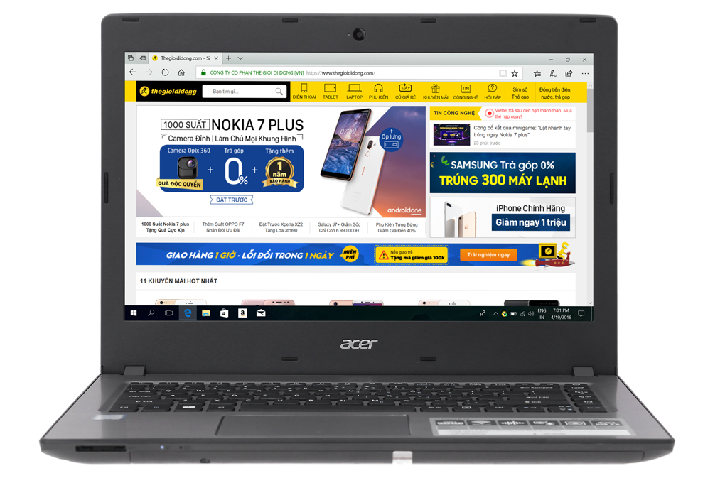 Laptop Acer Aspire E5 476 i3 8130U/4GB/500GB/Win10 (NX.GWTSV.002) - 3