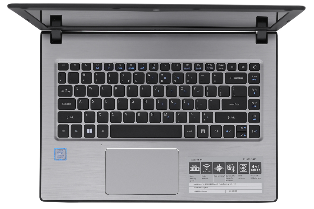 Laptop Acer Aspire E5 476 i3 8130U/4GB/500GB/Win10 (NX.GWTSV.002) - 4