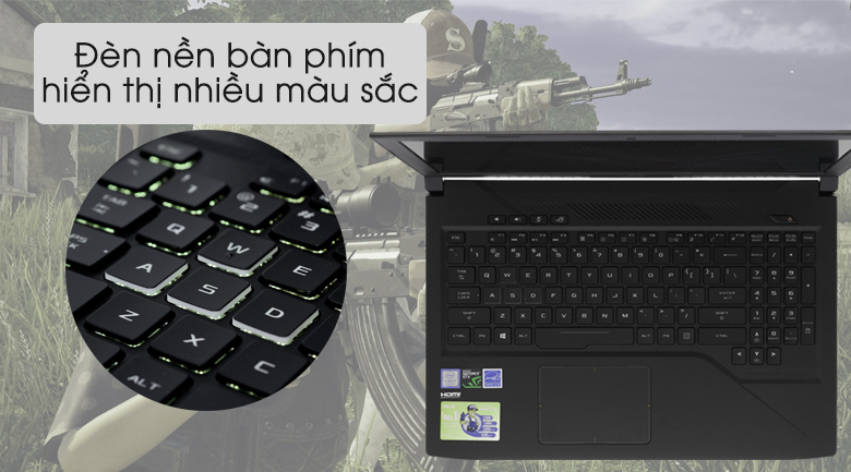 Laptop Asus ROG Strix Scar GL503GE i7 8750H/8GB/1TB+128GB/4GB GTX1050Ti/Win10/(EN021T)