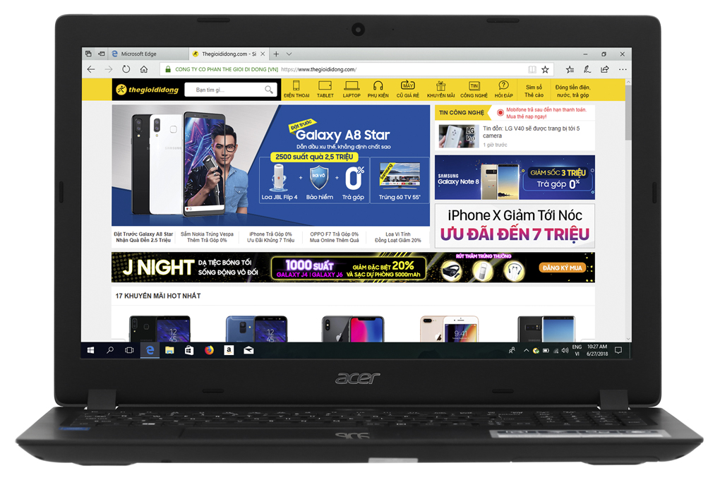 Laptop Acer Aspire A315 31 P2LJ N4200/4GB/500GB/Win10 (NX.GNTSV.010) - 3
