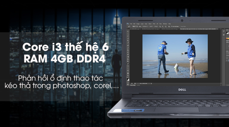 Laptop Dell Vostro 3468 i3 6006U/4GB/500G/Win10/(70142649) - 3