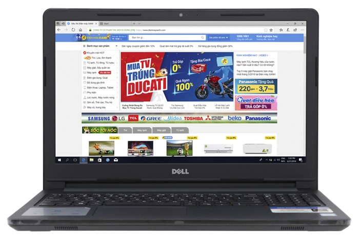 Laptop Dell Inspiron 3576 i5 8250U/4GB/1TB/Win10/(P63F002N76F) Màu Đen