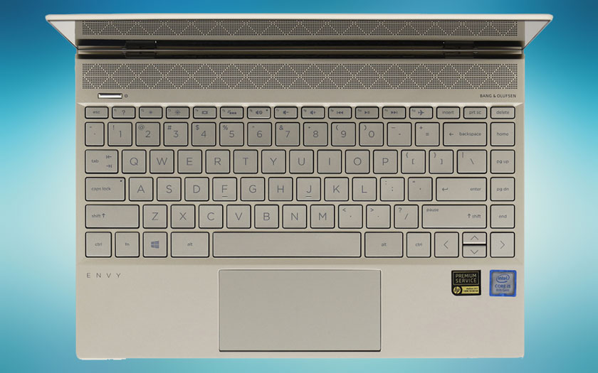 Bàn phím layout tốt trên laptop nhỏ gọn HP Envy 13 ah0025TU i5 8250U