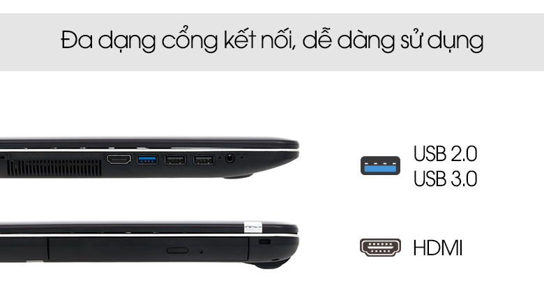 Laptop Asus VivoBook X540UB i3 6006U/4GB/1TB/MX110 2GB/Win10/(DM024T)