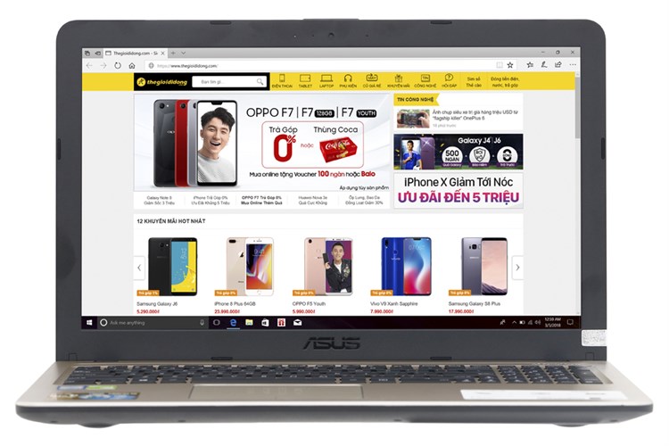 Laptop Asus VivoBook X540UB i3 6006U/4GB/1TB/MX110 2GB/Win10/(DM024T)