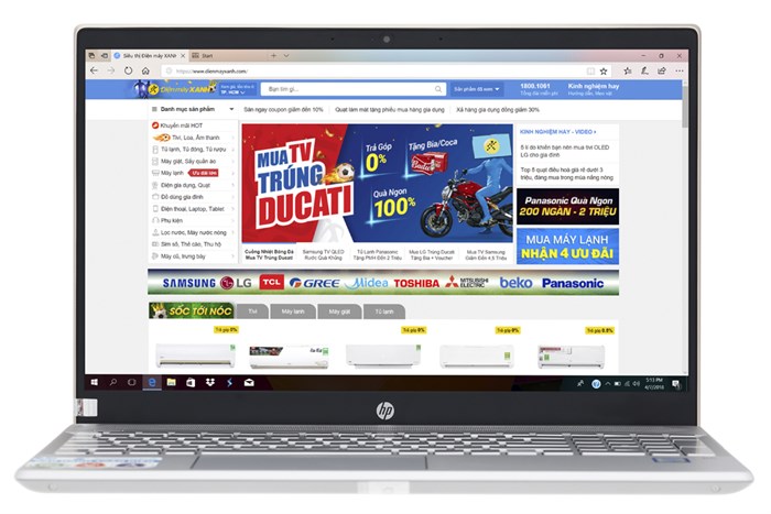 Laptop HP Pavilion 15 cs0018TU i5 8250U/4GB/1TB/Win10/(4MF09PA) Màu Vàng đồng