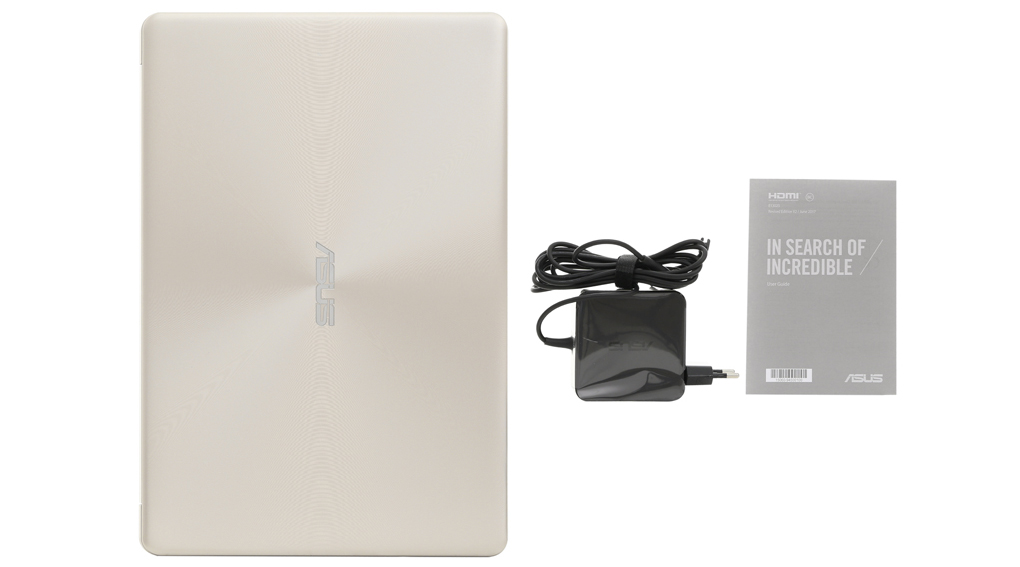 Bộ sản phẩm gồm: Dây nguồn, Sách hướng dẫn, Thùng máy, Sạc Laptop Asus