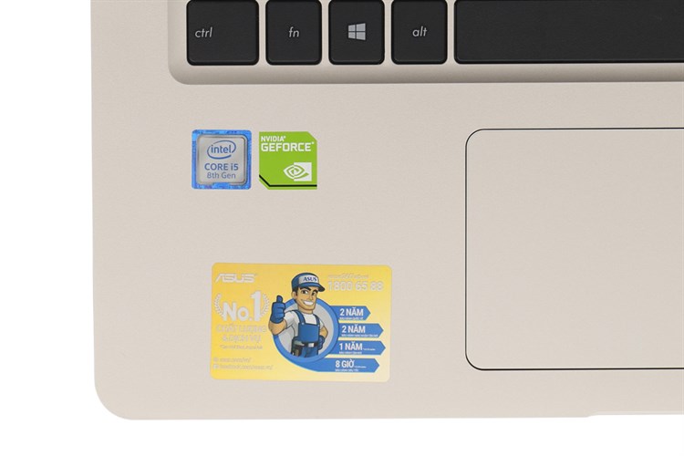 Laptop Asus VivoBook A510UF i5 8250U/4GB/1TB/2GB MX130/Win10/(EJ184T) Màu Vàng đồng