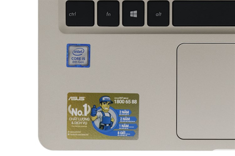 Laptop Asus A411UA i5 8250U/4GB/1TB/Win10/(EB678T) Màu Vàng đồng