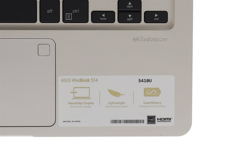 Laptop Asus VivoBook S14 S410UA i3 8130U/4GB/1TB/Win10/(EB633T) Màu Vàng đồng