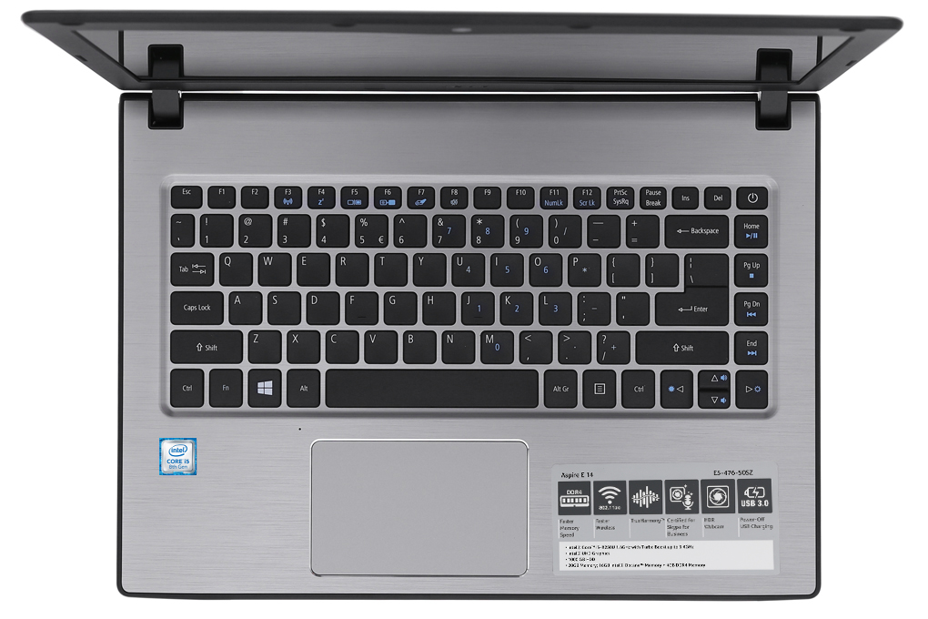 Laptop Acer Aspire E5 476 50SZ i5 8250U/4GB+16GB/1TB/Win10 (NX.H33SV.001) - 4