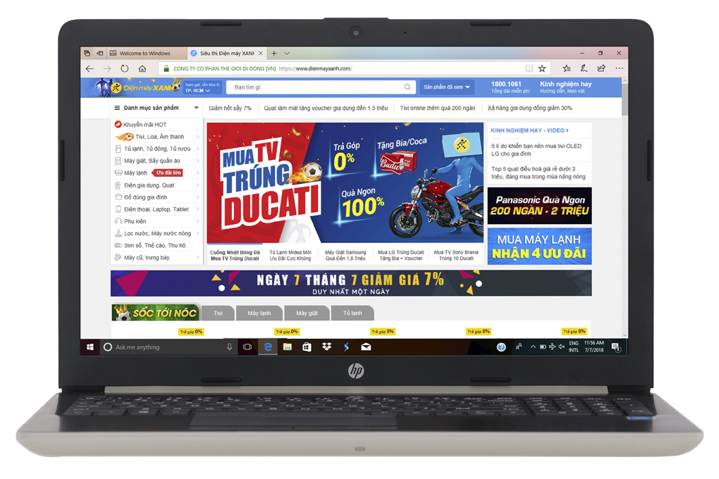 Laptop HP 15 da0048TU N5000/4GB/500GB/Win10 (4ME63PA) Màu Vàng đồng